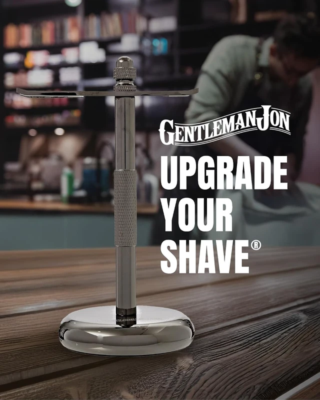 Alt view image 5 of 7 - Gentleman Jon Shaving Stand - Durable Safety Razor & Brush Holder for Men