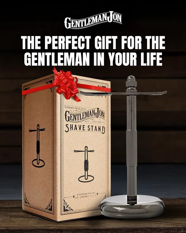 Alt view image 7 of 7 - Gentleman Jon Shaving Stand - Durable Safety Razor & Brush Holder for Men