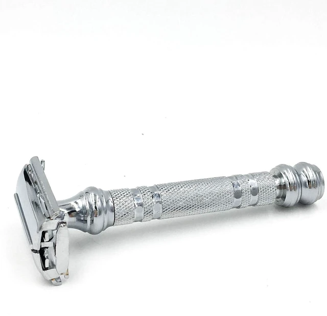 Alt view image 2 of 3 - Parker 66R Butterfly Open Double Edge Safety Razor - 5 Premium Blades included