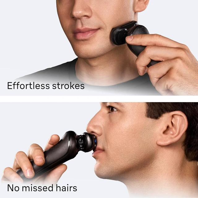 Alt view image 4 of 7 - Braun Series 5 Electric Shaver for Men, Wet & Dry Foil Razor, Precision Trimmer Attachment, Body Groomer Attachment, Charging Stand, Travel Case, Black 5155cs