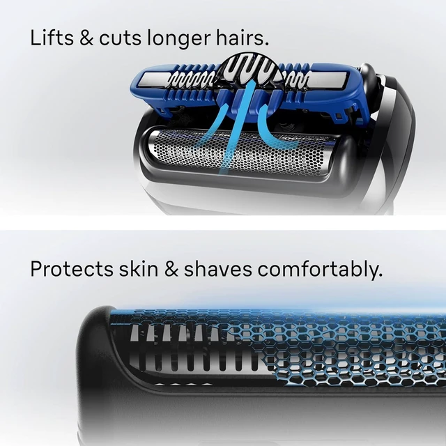 Alt view image 7 of 7 - Braun Series 5 Electric Shaver for Men, Wet & Dry Foil Razor, Precision Trimmer Attachment, Body Groomer Attachment, Charging Stand, Travel Case, Black 5155cs