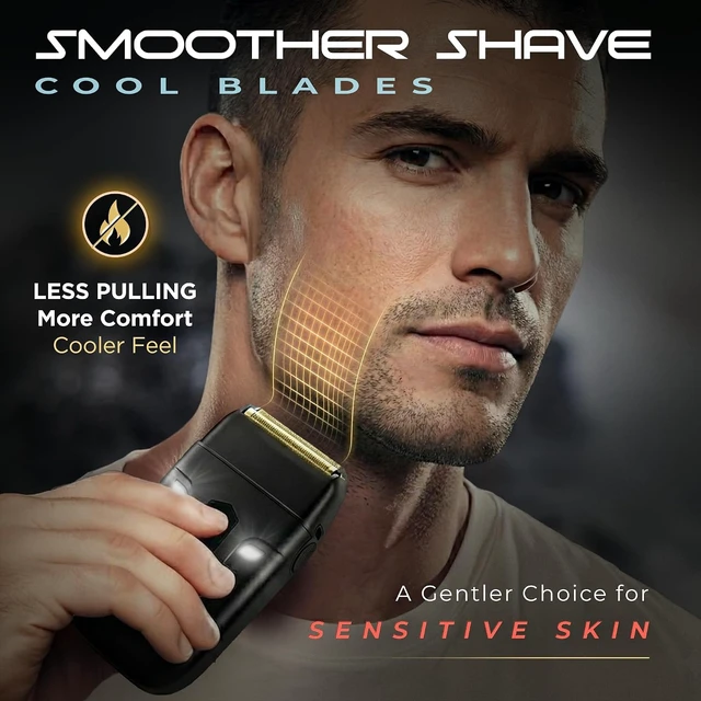 Alt view image 2 of 7 - Fagaci Foil Shaver for Men, 8500 RPM High Torque Cordless Foil Razor
