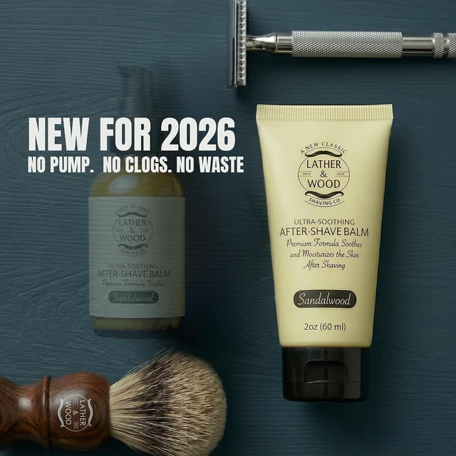 Alt view image 2 of 5 - Best After-shave Balm, Sandalwood Scent, Premium Aftershave Lotion, Soothes and Moisturizes Face after shaving, Does Not Dry The Skin, Eliminates Razor Burn For A Silky Smooth Finish