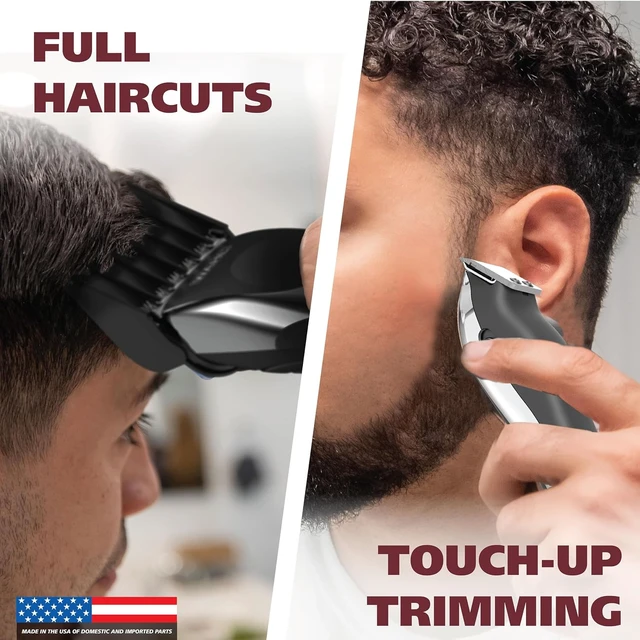 Alt view image 2 of 7 - Wahl Clipper USA Deluxe Corded Chrome Pro Complete Hair & Trimming Kit