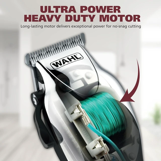 Alt view image 5 of 7 - Wahl Clipper USA Deluxe Corded Chrome Pro Complete Hair & Trimming Kit