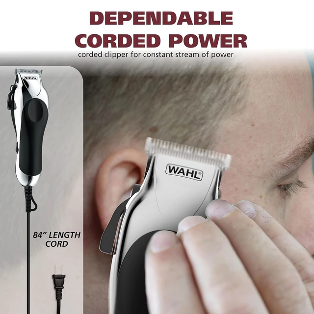 Alt view image 6 of 7 - Wahl Clipper USA Deluxe Corded Chrome Pro Complete Hair & Trimming Kit