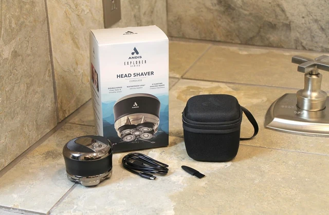 Alt view image 3 of 7 - Andis 562927 Head Shaver for Skull, Waterproof Wet/Dry Rotary, Black