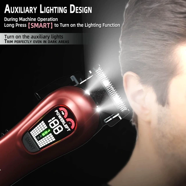 Alt view image 3 of 6 - TCMKY Hair Clippers for Men Barber Clippers Rechargeable Hair Trimmer Kit