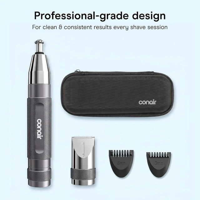 Alt view image 6 of 7 - Conair Eyebrow & Nose Hair Trimmer for Men, Cordless, 5-Piece Set