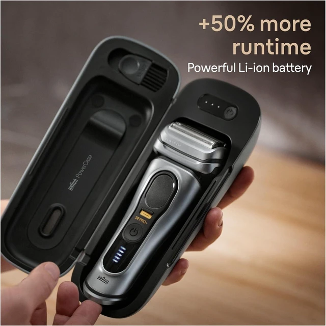 Alt view image 3 of 6 - Braun Powercase for Electric Razors for Men, Compatible with Braun Series 9 Pro, Series 9 and Series 8 Electric Shavers, Portable Shaver Case, Charges for Up to 6 Weeks
