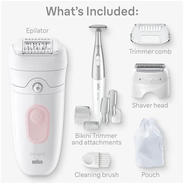 Alt view image 2 of 7 - Braun Silk-épil 5 Epilator, Wet & Dry, Lasting Smooth Skin, SE5-230