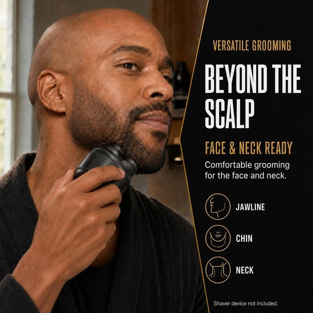 Alt view image 4 of 6 - 2-Pack Replacement Heads Compatible with MicroTouch Titanium Head Shaver
