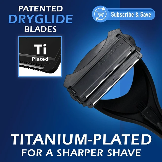 Alt view image 2 of 7 - baKblade 2.0 PLUS - Back Shaver for Men (DIY), Ergonomic Handle, Shave Wet or Dry (Extra Blades Included)