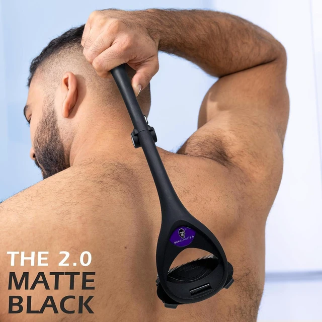 Alt view image 4 of 7 - baKblade 2.0 PLUS - Back Shaver for Men (DIY), Ergonomic Handle, Shave Wet or Dry (Extra Blades Included)