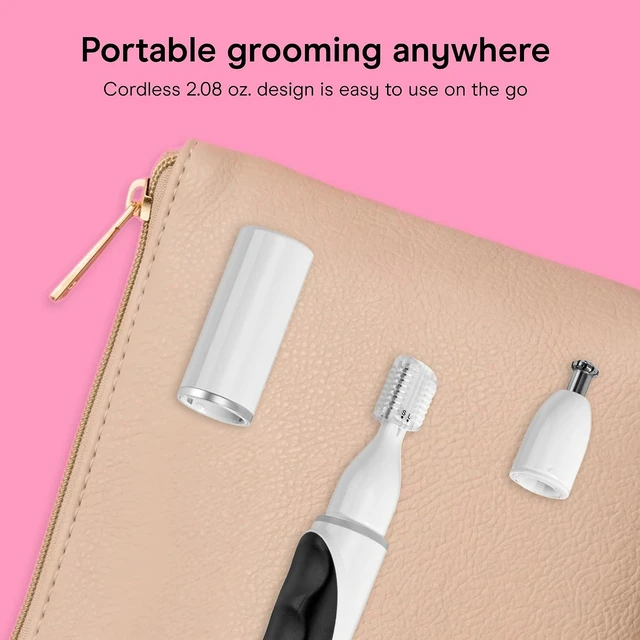 Alt view image 5 of 7 - Conair Girlbomb Nose, Face & Brow Trimmer with Attachments, Cordless, White