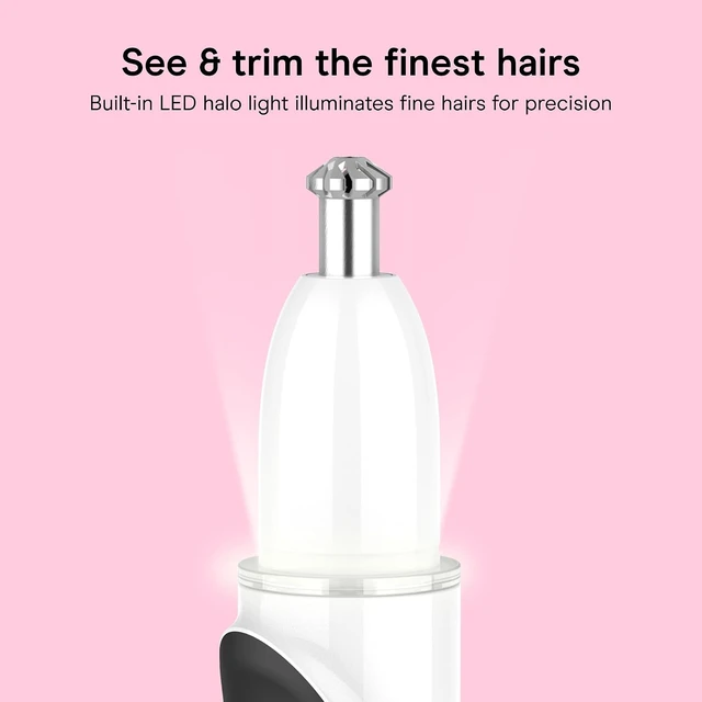 Alt view image 3 of 7 - Conair Girlbomb Nose, Face & Brow Trimmer with Attachments, Cordless, White