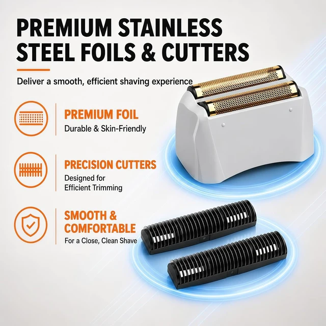 Alt view image 5 of 7 - Shaver Replacement Pro Foil & Cutter,Compatible with Andis TS-1 Shaver Head
