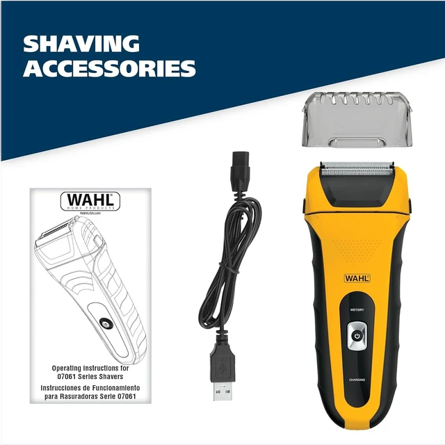 Alt view image 3 of 7 - Wahl LifeProof Lithium Ion Electric Foil Shaver with Detail Trimmer for Men