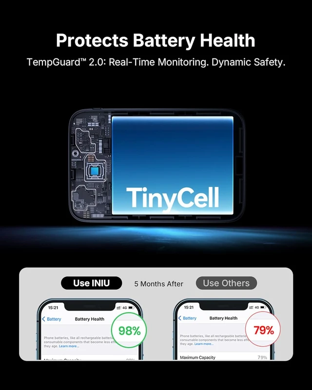 Alt view image 7 of 7 - INIU Mini Portable Charger, Small 10000mAh 45W Fast Charging Power Bank