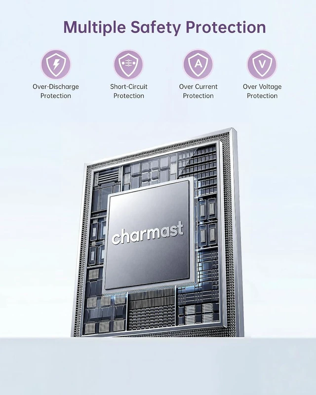 Alt view image 7 of 7 - charmast Portable Charger Power Bank Built in Cables,10000mAh Battery Pack