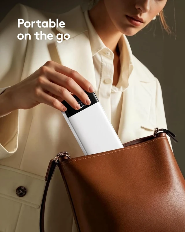 Alt view image 5 of 7 - Orfeika Fast Charging Portable Charger Power Bank with Built-in 4 Cables