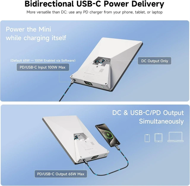 Alt view image 2 of 7 - Starlink Mini Battery Pack,99Wh Power Bank,USB-C in/Out,LinkPower 1