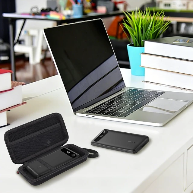 Alt view image 3 of 7 - khanka Case for Anker 20000mAh 87W Portable Charger Power Bank,Black
