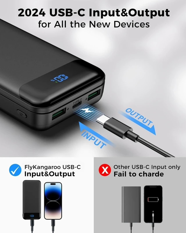 Alt view image 5 of 7 - Portable Charger Power Bank 40000mAh, PD 30W Fast Charging