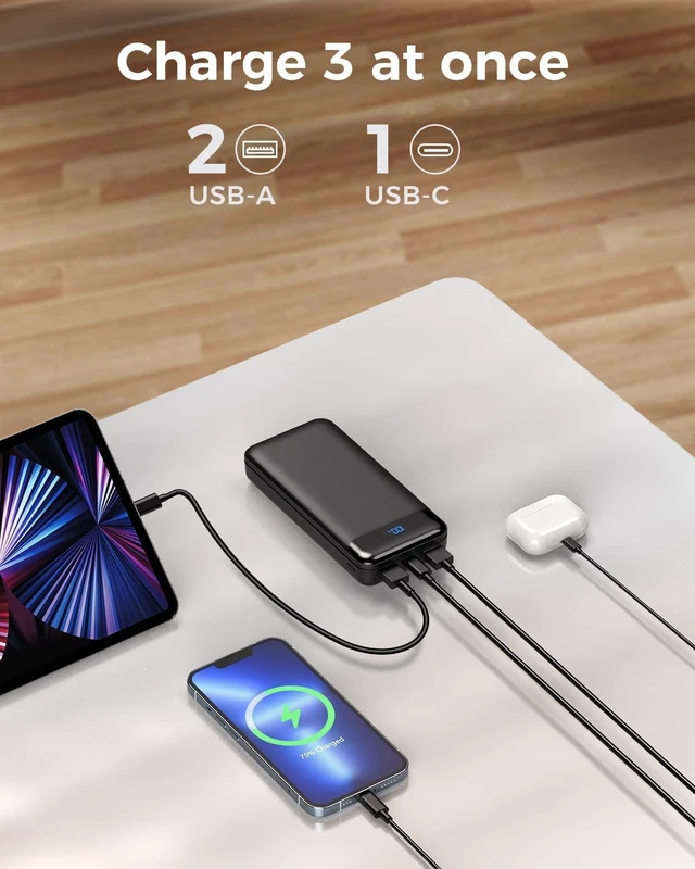 Alt view image 7 of 7 - Portable Charger Power Bank 40000mAh, PD 30W Fast Charging