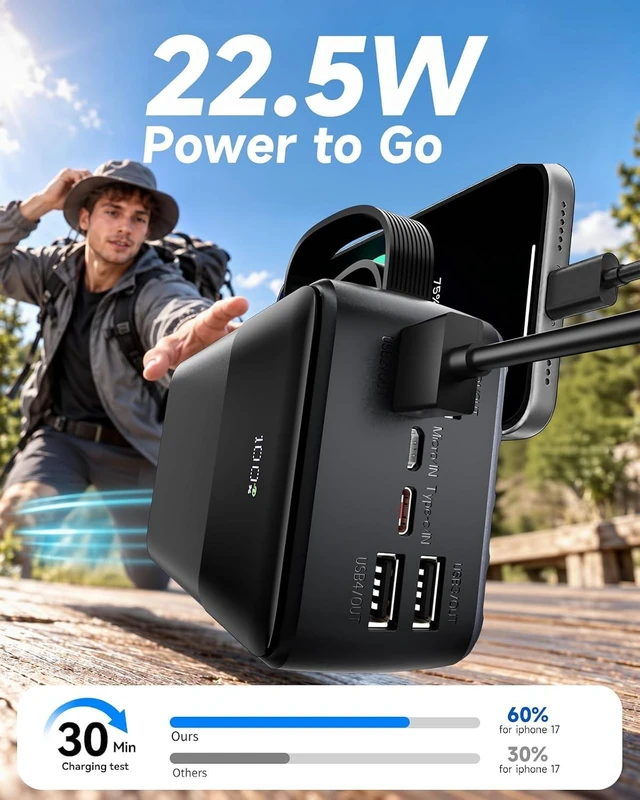 Alt view image 3 of 7 - 50000mAh Portable Charger Power Bank, 22.5W USB C Battery Pack