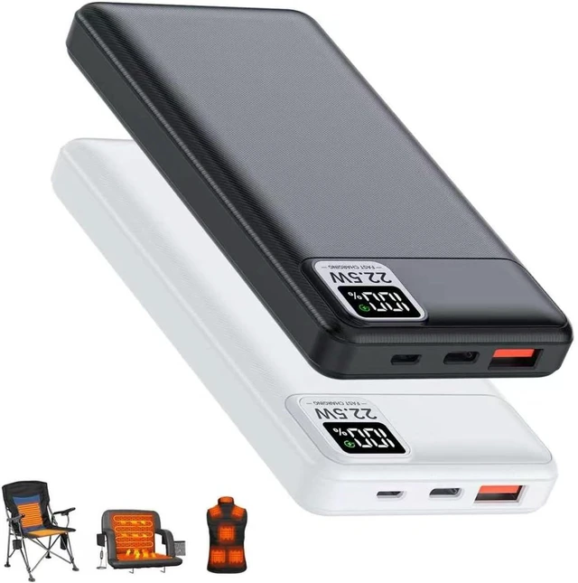 Main image of 2PCS 5V 2A 3A 10000mAh Heated Vest/Jacket/Chair/Seat Battery Pack
