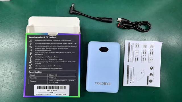 Alt view image 7 of 7 - ColdBye Compact 10000mAh 7.4V Battery Pack for Heated Vest,Jacket