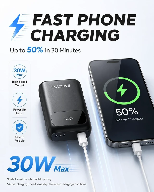 Alt view image 4 of 6 - PD 30W 7.4V 20000mah Battery Pack for Heated Vest Compatible with most DC