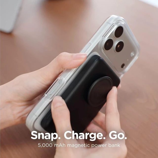 Alt view image 3 of 6 - PopSockets PowerPack Phone Charger with MagSafe- White