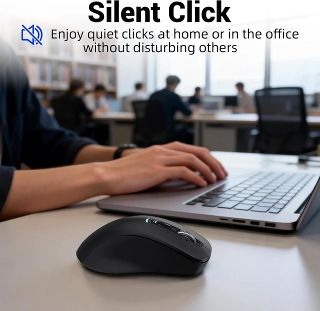 Alt view image 5 of 7 - INFINMIND L511 Wireless Bluetooth Mouse, Multi-Device Programmable Mouse.