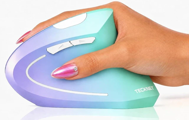 Main image of TECKNET Ergonomic Mouse Vertical Wireless with 2.4GHz USB A Receiver