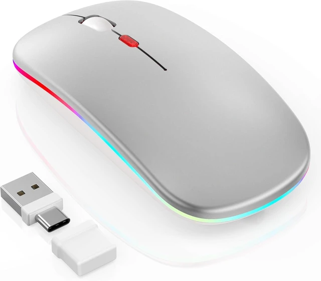 Main image of R1 LED Mouse for MacBook Air/iPad/Laptop, Silver