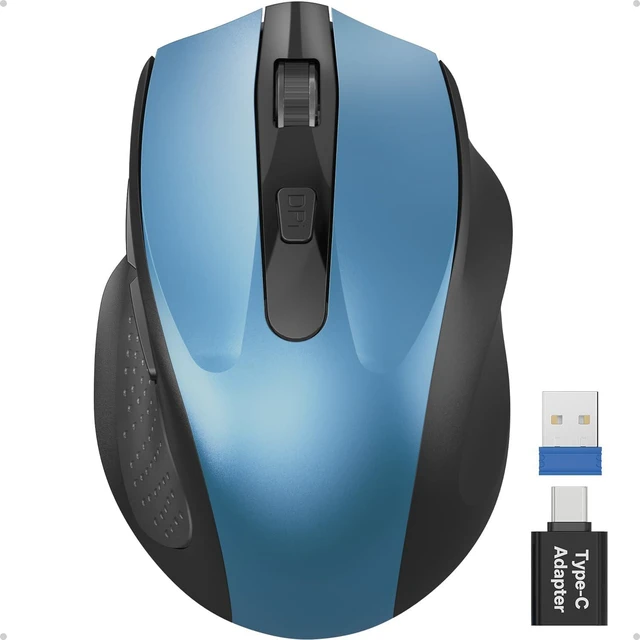 Main image of Wireless Mouse for Laptop, Quiet Cordless Computer Mice for Office & Travel