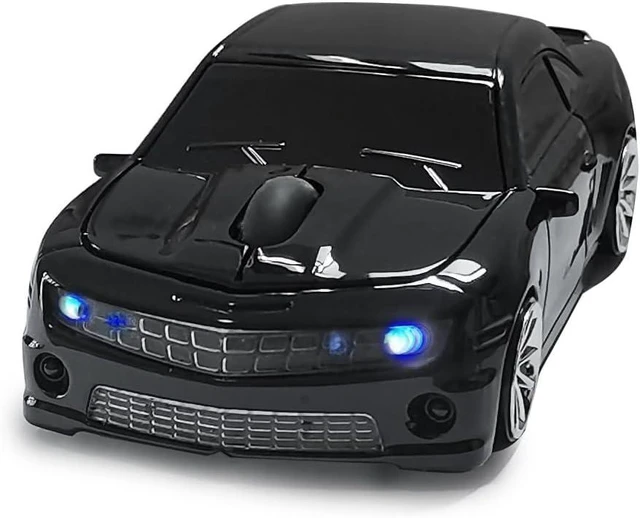 Main image of Car Mouse for Compuer, Funny Sport Car Shaped Computer Mouse, 2.4Ghz Wireless Mouse Car Mouse with USB Reciver for Laptop, PC (Black)