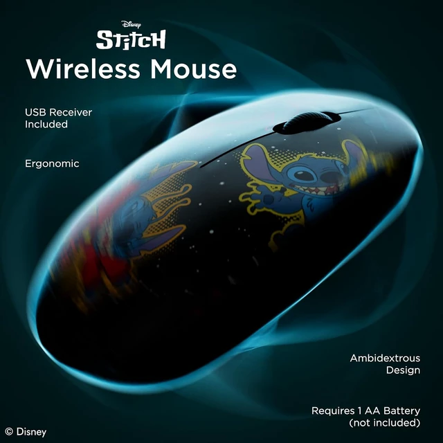 Alt view image 2 of 7 - iJoy Disney Lilo and Stitch Wireless Mouse, Bluetooth Ergonomic Mouse Computer Accessories for Laptop Computer or Mini PC and Stitch Gifts for Women, Men, and All Fans of Stitch Stuff