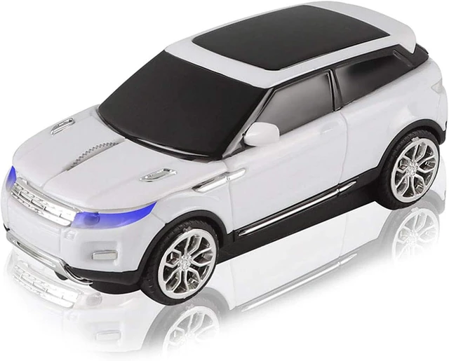 Main image of CHUYI Cool SUV Car Shaped Wireless Mouse 1600 DPI Optical Cordless Mice with USB Receiver for Office School Travel for PC Computer Laptop Gift (White-1 Pack)