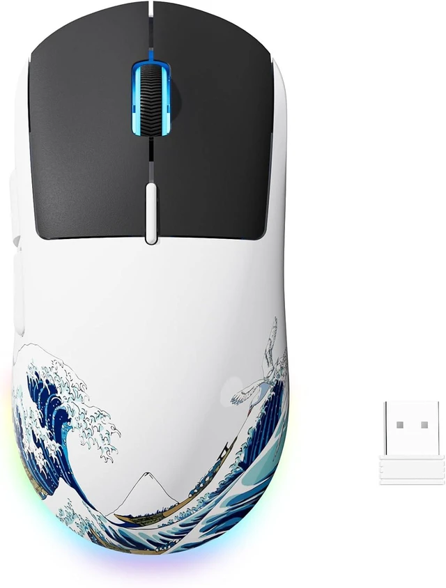 Main image of G57 wireless gaming mouse 80g tri-mode 2.4G BT USB-C