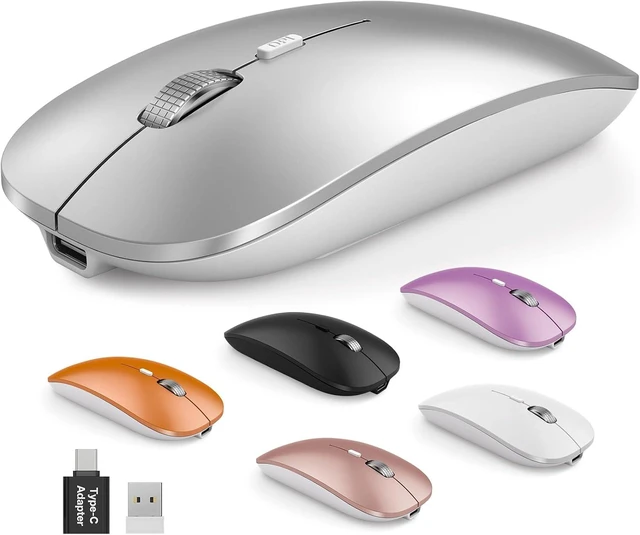 Main image of Wireless Mouse for MacBook, Bluetooth Mice Laptop Mac Pro PC iPad Tri-Mode