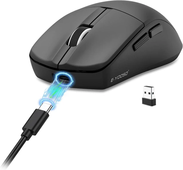 Main image of Portable Wireless Bluetooth Mouse For Laptop,50g Lightweight,USB C Rechargeable,DPI 4000,Tri-Mode 2.4G/BT5.1/ Wired,150 Hour Battery Life,Ideal For Travel/Office/Home/PC Computer/Macbook Mini Air Pro