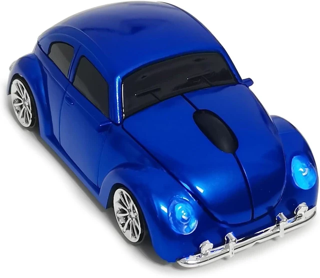 Main image of Wireless Car Mouse, Funny Car Shaped Mouse 2.4GHz Optical Wireless Mice for Computer PC Notebook Laptop (Blue)