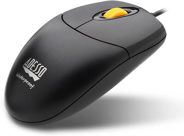 Alt view image 3 of 7 - Adesso iMouse W3 Waterproof Wired Optical Computer Mouse IP67