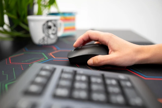 Alt view image 2 of 6 - Cherry MW 2400-3-Button Wireless Mouse - Symmetrical - Black - Nano USB Receiver - Optical Sensor - 1200 dpi - 2.4 GHz Technology - GS Approval
