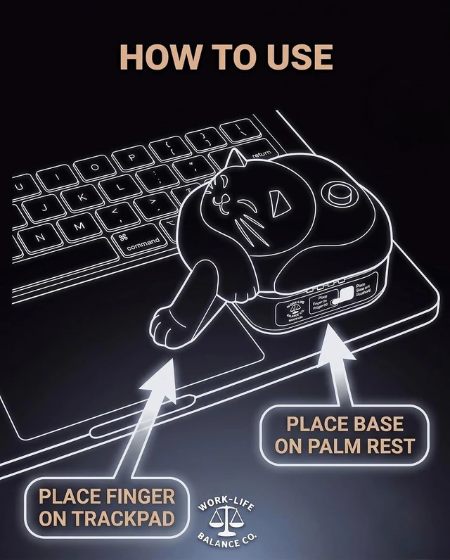 Alt view image 2 of 7 - Trackpad Mouse Jiggler Made in USA Silent Undetectable Touchpad Mouse Mover