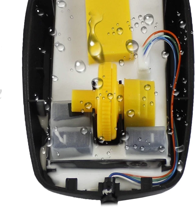 Alt view image 7 of 7 - Adesso iMouse W3 Waterproof Wired Optical Computer Mouse IP67
