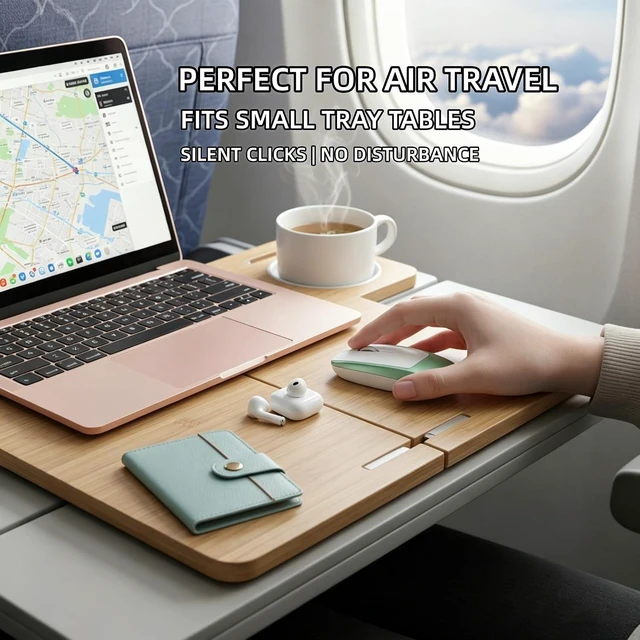 Alt view image 5 of 7 - Wireless Mouse Mini Small Finger Bluetooth Mouse with TF Card Reader,Silent Pocket Portable Handheld Tiny Compact USB Travel Optical Mice for PC Laptop Computer Macbook Tablet Kids Women Men Gift